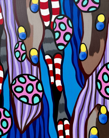 Kompozíció XV. 2026. 100x80 cm (akril, vászon)