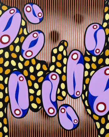 Kompozíció XVII. 2026. 100x80 cm (akril, vászon)